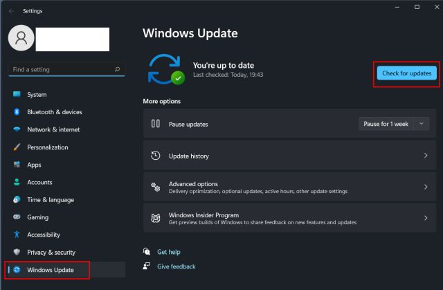 విండోస్ 11ని నవీకరించండి